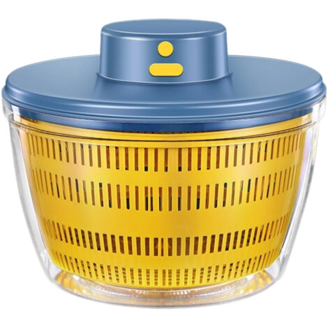 Essoreuse à Salade électrique Rechargeable Passoire Automatique de Grande Contenu à séchage pour Salade, Bleu [640] (1/5)