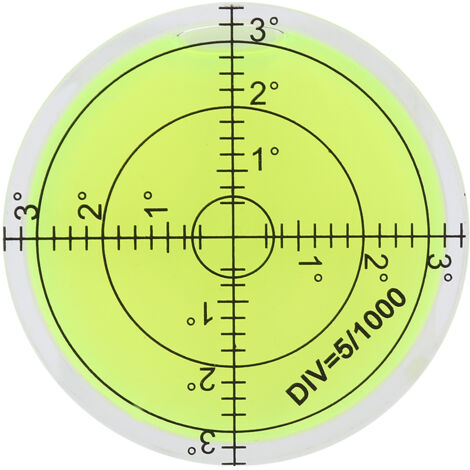 Outil de mesure de diamètre 60 mm Niveau à bulle rond avec échelle pour balance de plate-forme de caméra (1/4)