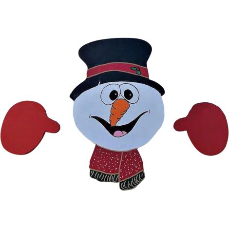 Décoration De Noël Humoristique Pour Fenêtre - Père Noël Et Renne En Style Vitre Brisée, Ventouse Incluse