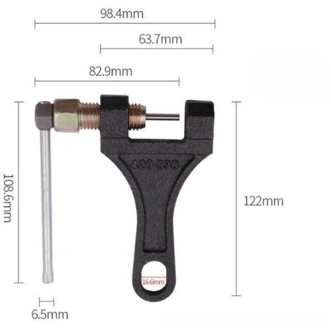 3 en 1 Jeu d’outils chaîne vélo : briseur de chaîne/Pince à