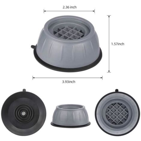 4 pcs 30x20mm pieds de cône d'ampoule de guitare en caoutchouc tampons en caoutchouc noir base anti-vibration avec vis