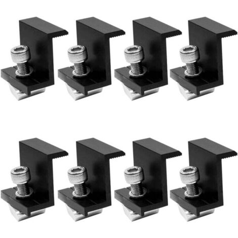 pièces de 30mm photovoltaïque noir côté sertissage carte panneaux solaires pièces de support accessoires de montage photovoltaïques (1/4)