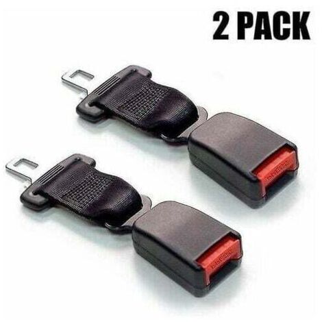 Basetbl – Lot de 2 rallonges de ceinture de sécurité 23cm – Boucle de sécurité pour confort – Compatible avec la plupart des véhicules - 2pack