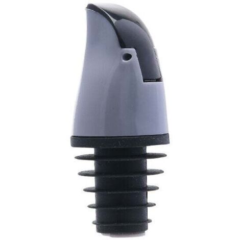 2 Pices Bouteille d'huile pour Bec verseur Distributeur de Bouchon pour Le vin Sauce soja Bouteilles de vinaigre Ustensiles de Cuisine Opération à Une Main(gris) (1/5)
