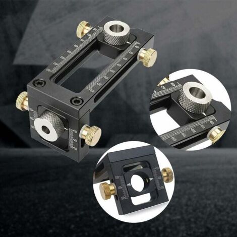 Kit De Gabarit De Perçage 2 En 1 Pour Travail Du Bois 6/8/10/12