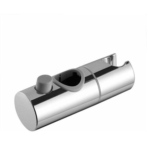 Support de douche, ABS réglable en hauteur, support de pomme de douche pour s'adapter à une tringle de douche ronde standard de 25 mm