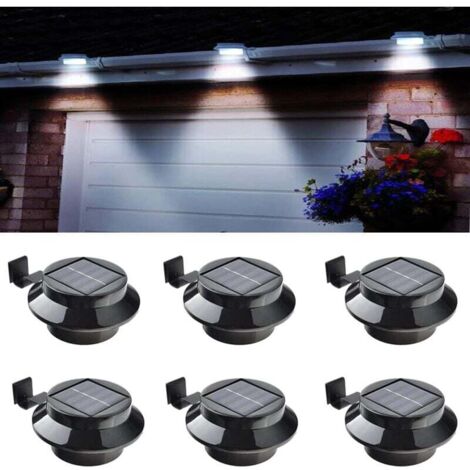 Lot De 12 Lampes Solaires LED Pour Clôture Ou Jardin - Marque VidaXL, Noir - Neuf Dans Leur Boîte