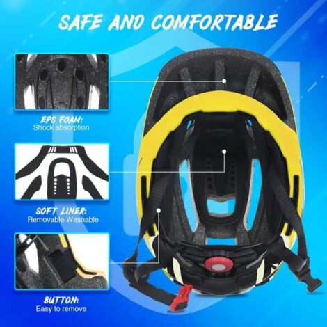 Casque De Vélo électrique Léger Et Respirant - Protection UV Et Cache-oreilles - Pour Adultes Et Enfants, Réglable 55-65 Cm