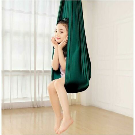 LUA Lit Hamac 100x280cm Élastique Kid Swing Hamac Intérieur Enfants