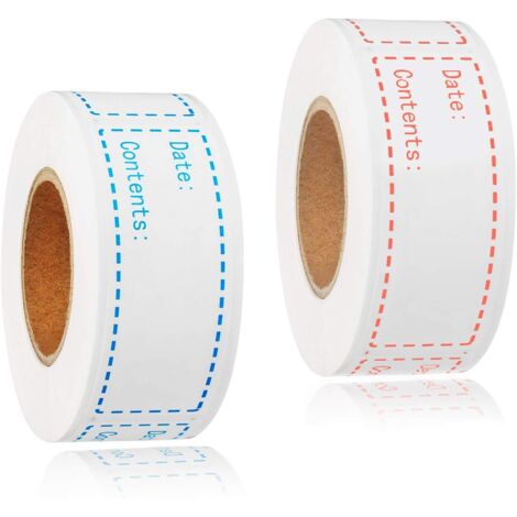 Étiquettes Congélation Amovibles 300 Pièces 2,5 X 7,6 Cm Marquage Aliments Réfrigérateur Faciles À Nettoyer Sans Résidu (1/5)