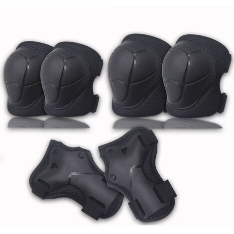Ensemble de protections pour patins à roulettes pour enfants de six pièces, casque de sport, équipement de protection (1/5)