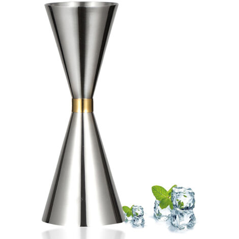 Jigger fini avec mesures à l'intérieur, tasse à mesurer pour cocktail pour barman (1/5)