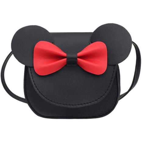 1 mini sac à bandoulière pour petites filles, porte-monnaie avec joli nœud papillon (1/5)