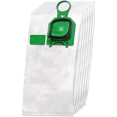 Lot de 6 sacs d'aspirateur en microfibre non-tissée de qualité supérieure + 12 parfums pour Vorwerk Kobold 140, 150, VK 140, VK 150, VK140, VK150, FP140, FP150 - Avec fermeture hygiénique