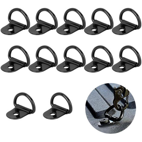 12 Anneaux D en Acier Inoxydable, Robustes, pour Sangles, Fixation Charge Remorque/Camion