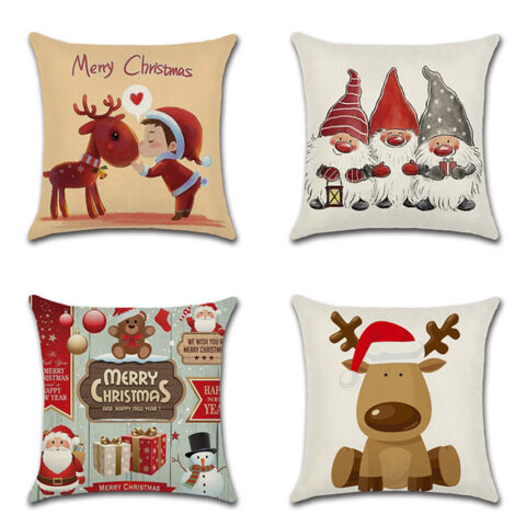 Décorations de Noël en résine - Père Noël assis sur un élan