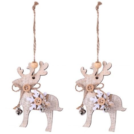 Pendentif en bois de Noël, petite décoration de sapin de Noël Pendentif en bois de Noël, petite décoration de sapin de Noël