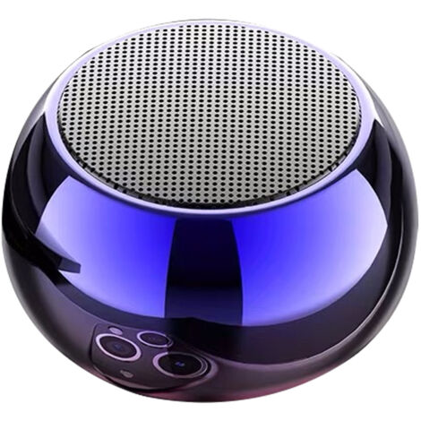 Mini enceinte portable sans fil Bluetooth, enceinte portable sans fil étanche avec caisson de basses.