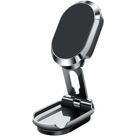 Support magnétique de téléphone pour Voiture métal Multifonctionnel Aimant Rotation 360° Support de téléphone de Bureau pour écran de Tableau de Bord Compatible avec Tous Les téléphones (1/5)