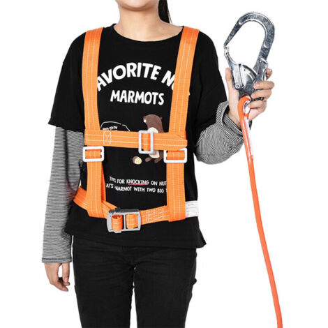 Harnais De Sécurité Complet – Alpinisme, Escalade, Travail En Hauteur – Polyester Renforcé, Anneaux De Taille 70-140 Cm, 1777 G