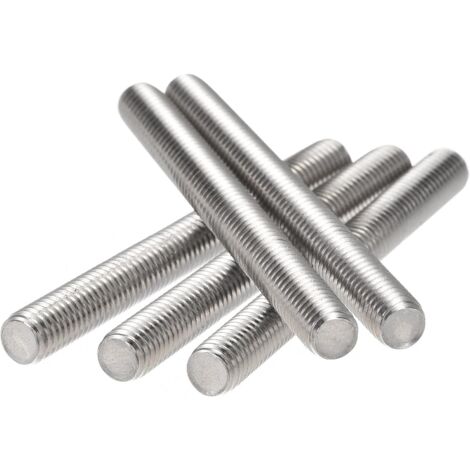 6 Tiges Filetées M8 X 130mm Inox 304 – Lot De 6, Neuves, Marque Uxcell