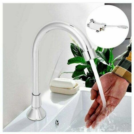 Robinet ABS Moderne Chromé - Robinetterie Cuisine Ou Salle De Bain Avec 3 Types De Poignées