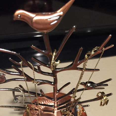 Présentoir Arbre à Bijoux Noir Multi-Branches – Support Élégant Pour Colliers, Boucles D’Oreilles, Bracelets & Bagues