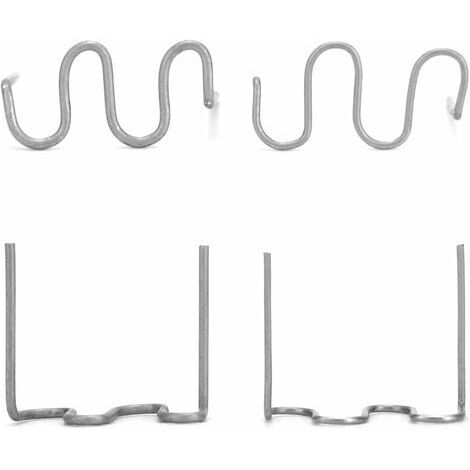 QWORK® 1000 Pcs Agrafes Chaudes 0.6mm/0.8mm En Acier Inoxydable, Wave Style Agrafe Pour Soudure Plastique Pour Réparation De Pare-Chocs De Voiture
