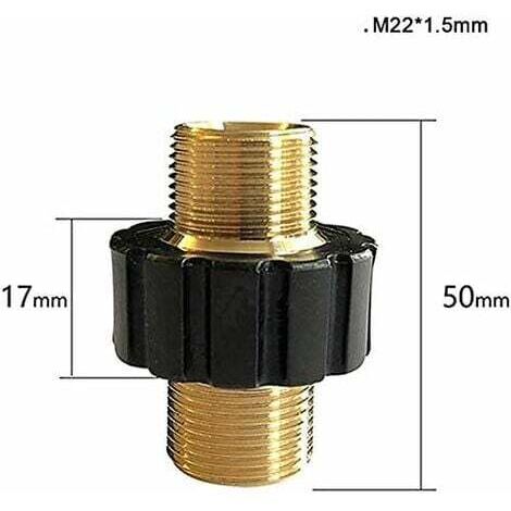 Raccord Nettoyeur Haute Pression M22 Mâle 14mm - Adaptateur Laiton 5000 PSI