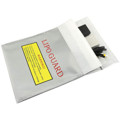 Sac Ignifuge Et Antidéflagrant Pour Batterie DJI Mini 4/3/3 Pro - Protection Charge Et Transport - Fibre De Verre - Taille Pour 1 Batterie