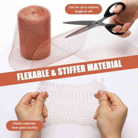 Grillage En Cuivre Anti-escargots Et Rongeurs - 10 M X 12,7 Cm - Protection 100% Cuivre Pour Jardin, Potager, Maison - Réutilisable, Facile à Installer