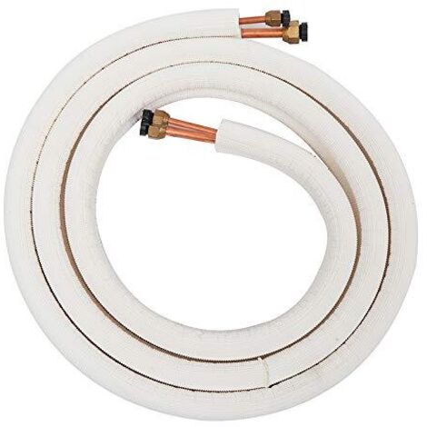 Tuyaux De Climatiseur En Cuivre Isolés - Paire 5/8" Et 3/8" - Longueur 1m, 2m Ou 3m