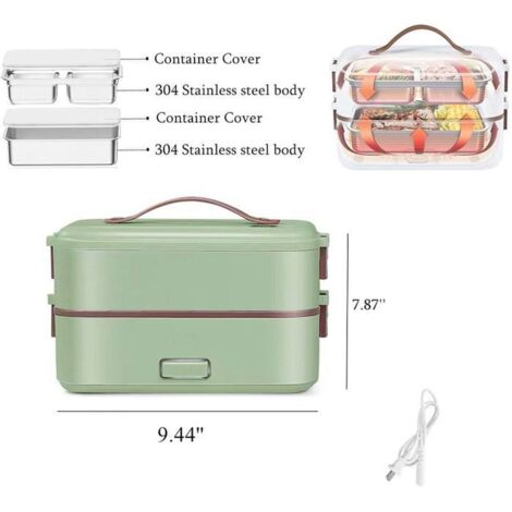 Lunch Box électrique Chauffante Livoo MEN396G – Gris – 220V – Neuf
