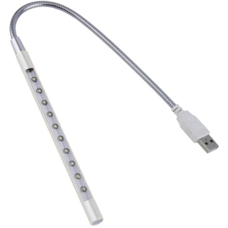 LAMPE A POSER ,Blue--Lampe de lecture USB pliable librement, idéale pour un bureau, avec anneau