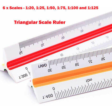 Échelle de réduction triangulaire RUMOLD noire - Azimut Topographie