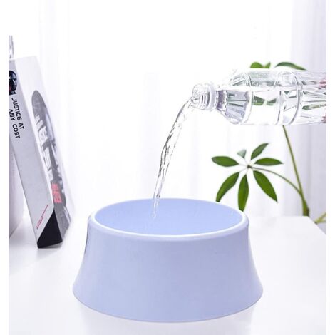 Bol à Eau Anti-Déversement Pour Chien Et Chat - Capacité 2000 Ml Avec Disque Flottant - Ralentit La Boisson - Idéal Maison Et Voyage