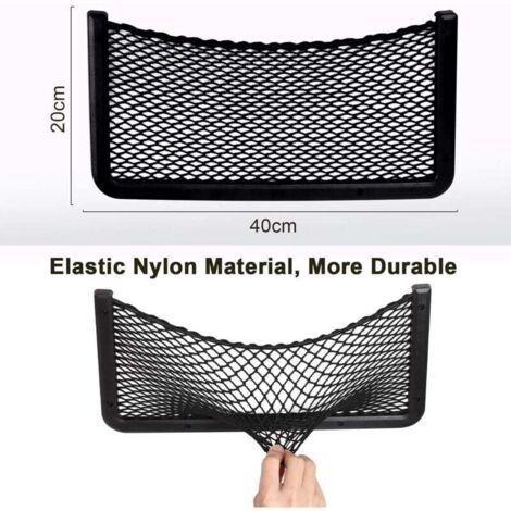 2 Pièces Filet Rangement Voiture 32x21cm - Organiseur Coffre Et Sièges Auto