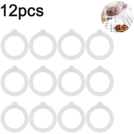 10 Joints En Silicone Universels Pour Bocaux - Étanchéité Parfaite Pour Conserves Maison, Aliments Déshydratés - 3