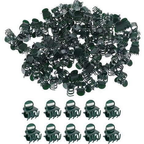 Kit 20 Pièces Pince à Plante Et Bâton Support - Clips Orchidée Et Tuteurs Pour Plantes Grimpantes