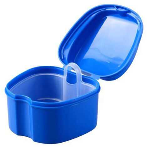 Étui Pour Prothèse Dentaire, Boîte De Bain Pour Prothèse Dentaire, Dispositif De Retenue Orthodontique Dentaire, Boîte De Rangement Pour Fausses Dents Avec Crépine (1/5)