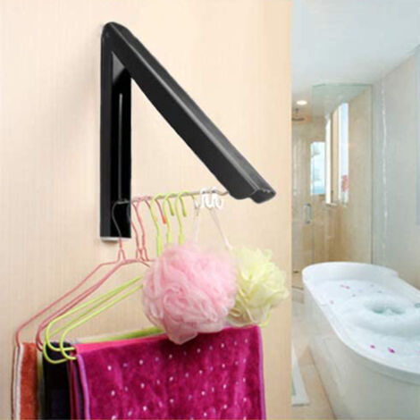 Porte-serviettes / Séchoir Mural Pliable En Aluminium Vintage - Moderne Et Fonctionnel