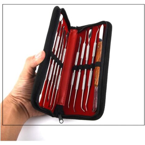 10pcs Outils De Sculpture à La Cire à Double Extrémité En Acier Inoxydable Pour Sculpter La Cire Largile Et La Sculpture 87414112