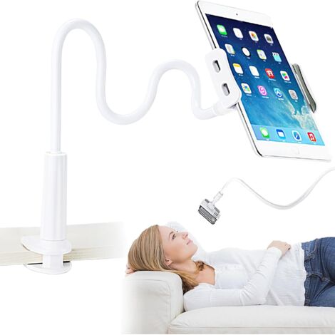Support pour téléphone portable et tablette,universelle Rotation 360 Long Bras Flexible et Réglable Gooseneck Support 4-10,6 inch (1/5)