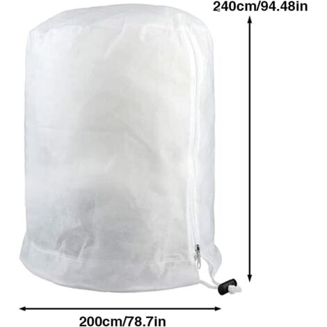 HaGa® Bâche de protection en tissu non-tissé pour plantes (au mètre) – Tissu de protection respirant pour le jardin, protection pour les potagers, 30 g/m², 6,3m x 10m