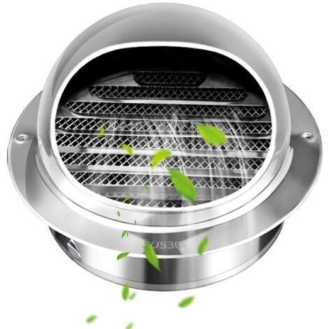 Blanc Grille De Ventilation Murale Extérieure En Acier Inoxydable20 20cm Couvercle De Sortie Air Hvac Avec Grille Aeration A Persiennes En Maille 96673918