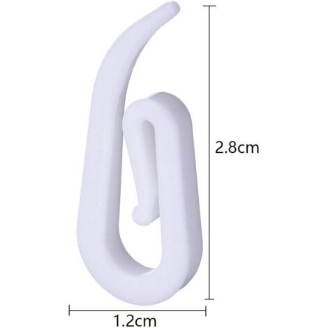 SOIMISS 20 Pièces Crochets De Rideaux Acier Inoxydable De Crochets