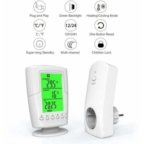 KFR83Y101 - Thermostat d'ambiance radio sans fil non programmable chaud