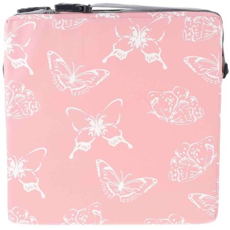 Chickwin Portable Réhausseur Coussin de Siège Lavable avec Boucle de Sécurité Ajustable Anti Glisse pour Repas Voyage de Bébé Bambin Enfant Tout-Petit, Dessin Animé (Auto,32x32x8cm