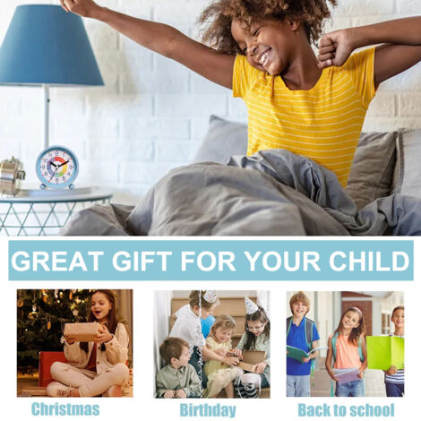 Réveil Numérique Enfants Sans Tic-tac, D'apprentissage Silencieux