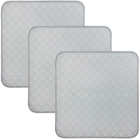 UQMIQURA Lot De 3 Housses De Siège De Toilette – Épaisses, Chaudes Et Lavables – Vert, Gris, Rose